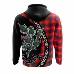 ScotsTee Shop Scottish Abernethy Family Crest Tartan Hoodie Alba Thistle Inspired