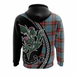ScotsTee Shop Scottish Beaton Family Crest Tartan Hoodie Alba Thistle Inspired