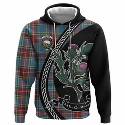 ScotsTee Shop Scottish Beaton Family Crest Tartan Hoodie Alba Thistle Inspired