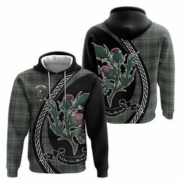 ScotsTee Shop Scottish Craig Family Crest Tartan Hoodie Alba Thistle Inspired