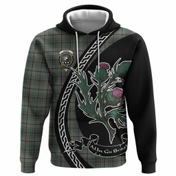 ScotsTee Shop Scottish Craig Family Crest Tartan Hoodie Alba Thistle Inspired