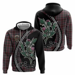 ScotsTee Shop Scottish Borthwick Family Crest Tartan Hoodie Alba Thistle Inspired