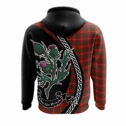 ScotsTee Shop Scottish Bruce Family Crest Tartan Hoodie Alba Thistle Inspired