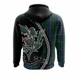 ScotsTee Shop Scottish MacIntyre (McIntyre) Family Crest Tartan Hoodie Alba Thistle Inspired