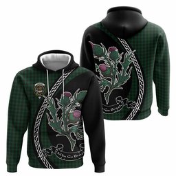 ScotsTee Shop Scottish Graham Family Crest Tartan Hoodie Alba Thistle Inspired