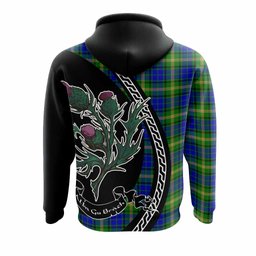 ScotsTee Shop Scottish Maitland Family Crest Tartan Hoodie Alba Thistle Inspired