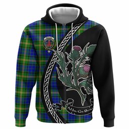 ScotsTee Shop Scottish Maitland Family Crest Tartan Hoodie Alba Thistle Inspired