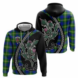 ScotsTee Shop Scottish Maitland Family Crest Tartan Hoodie Alba Thistle Inspired