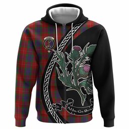 ScotsTee Shop Scottish Fraser Family Crest Tartan Hoodie Alba Thistle Inspired