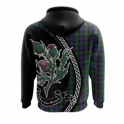 ScotsTee Shop Scottish MacCallum (McCallum) Family Crest Tartan Hoodie Alba Thistle Inspired