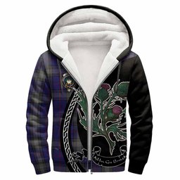 ScotsTee Shop Scottish Kinnaird Family Crest Tartan Hoodie Alba Thistle Inspired