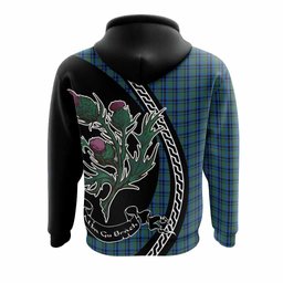 ScotsTee Shop Scottish Falconer Family Crest Tartan Hoodie Alba Thistle Inspired