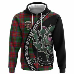 ScotsTee Shop Scottish MacCulloch (McCulloch) Family Crest Tartan Hoodie Alba Thistle Inspired
