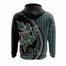 ScotsTee Shop Scottish Melville Family Crest Tartan Hoodie Alba Thistle Inspired