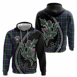 ScotsTee Shop Scottish Inglis Family Crest Tartan Hoodie Alba Thistle Inspired