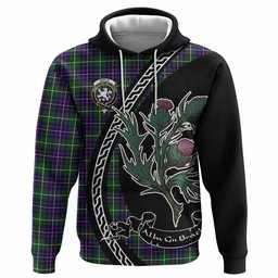 ScotsTee Shop Scottish Inglis Family Crest Tartan Hoodie Alba Thistle Inspired