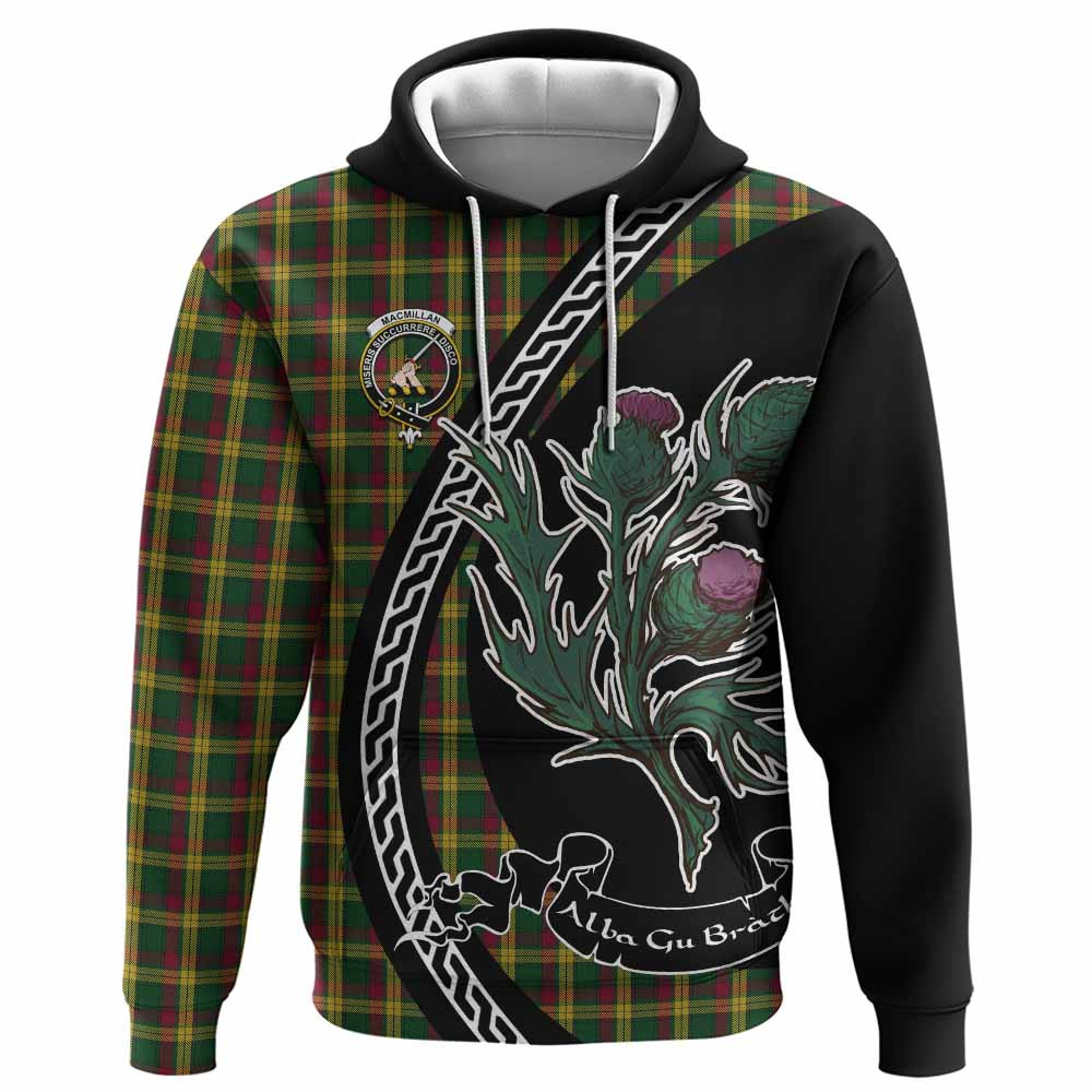 ScotsTee Shop Scottish MacMillan (McMillan) Family Crest Tartan Hoodie Alba Thistle Inspired