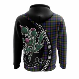 ScotsTee Shop Scottish Fleming Family Crest Tartan Hoodie Alba Thistle Inspired