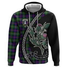ScotsTee Shop Scottish Malcolm Family Crest Tartan Hoodie Alba Thistle Inspired