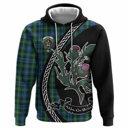 ScotsTee Shop Scottish Lyon Family Crest Tartan Hoodie Alba Thistle Inspired
