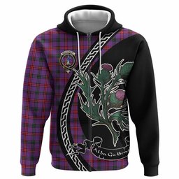 ScotsTee Shop Scottish Montgomery Family Crest Tartan Hoodie Alba Thistle Inspired