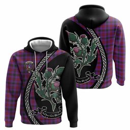 ScotsTee Shop Scottish Montgomery Family Crest Tartan Hoodie Alba Thistle Inspired