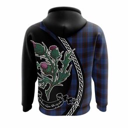 ScotsTee Shop Scottish Home (Hume) Family Crest Tartan Hoodie Alba Thistle Inspired