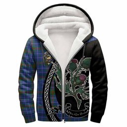 ScotsTee Shop Scottish Edmonstone Family Crest Tartan Hoodie Alba Thistle Inspired