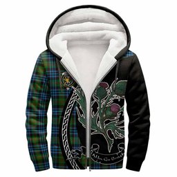 ScotsTee Shop Scottish Newlands Family Crest Tartan Hoodie Alba Thistle Inspired