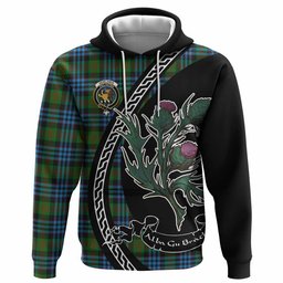 ScotsTee Shop Scottish Newlands Family Crest Tartan Hoodie Alba Thistle Inspired