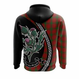 ScotsTee Shop Scottish MacQuarrie (McQuarrie) Family Crest Tartan Hoodie Alba Thistle Inspired