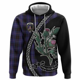 ScotsTee Shop Scottish Dunlop Family Crest Tartan Hoodie Alba Thistle Inspired