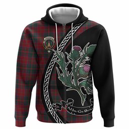 ScotsTee Shop Scottish MacDonald (McDonald) of Glencoe Family Crest Tartan Hoodie Alba Thistle Inspired