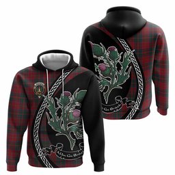 ScotsTee Shop Scottish MacDonald (McDonald) of Glencoe Family Crest Tartan Hoodie Alba Thistle Inspired