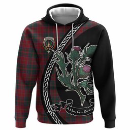 ScotsTee Shop Scottish MacDonald (McDonald) of Glencoe Family Crest Tartan Hoodie Alba Thistle Inspired