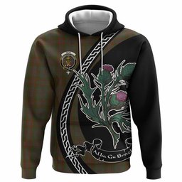ScotsTee Shop Scottish Gray Family Crest Tartan Hoodie Alba Thistle Inspired
