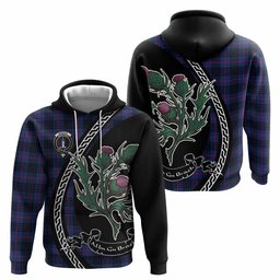 ScotsTee Shop Scottish Morgan Family Crest Tartan Hoodie Alba Thistle Inspired