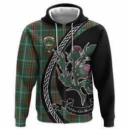 ScotsTee Shop Scottish Gayre Family Crest Tartan Hoodie Alba Thistle Inspired