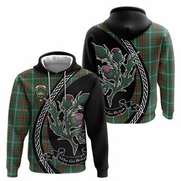 ScotsTee Shop Scottish Gayre Family Crest Tartan Hoodie Alba Thistle Inspired