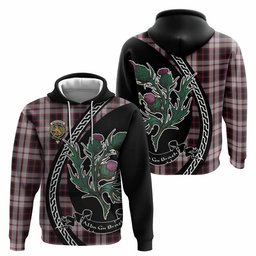 ScotsTee Shop Scottish MacPherson (McPherson) Family Crest Tartan Hoodie Alba Thistle Inspired