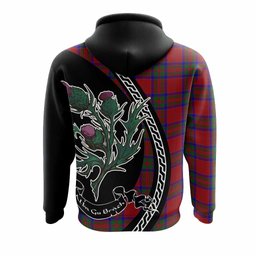 ScotsTee Shop Scottish MacGilvery (McGilvery) Family Crest Tartan Hoodie Alba Thistle Inspired