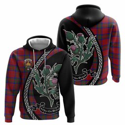 ScotsTee Shop Scottish MacGilvery (McGilvery) Family Crest Tartan Hoodie Alba Thistle Inspired