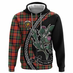 ScotsTee Shop Scottish Lyle Family Crest Tartan Hoodie Alba Thistle Inspired
