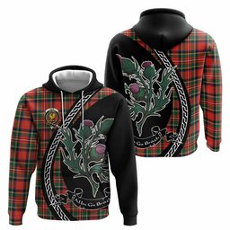 ScotsTee Shop Scottish Lyle Family Crest Tartan Hoodie Alba Thistle Inspired