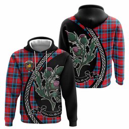 ScotsTee Shop Scottish MacTavish (McTavish) Family Crest Tartan Hoodie Alba Thistle Inspired