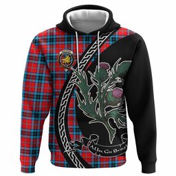 ScotsTee Shop Scottish MacTavish (McTavish) Family Crest Tartan Hoodie Alba Thistle Inspired