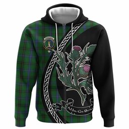 ScotsTee Shop Scottish Henderson Family Crest Tartan Hoodie Alba Thistle Inspired