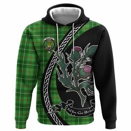 ScotsTee Shop Scottish Galloway Family Crest Tartan Hoodie Alba Thistle Inspired