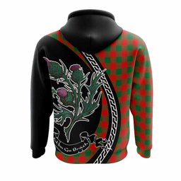 ScotsTee Shop Scottish Moncrieff (Moncreiffe) Family Crest Tartan Hoodie Alba Thistle Inspired