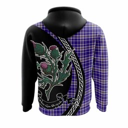 ScotsTee Shop Scottish Ochterlony Family Crest Tartan Hoodie Alba Thistle Inspired
